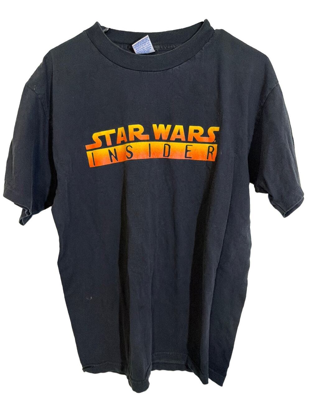 Vintage 1997 Star Wars Insider Magazine T-Shirt Black 20th Anniversary Sz Large